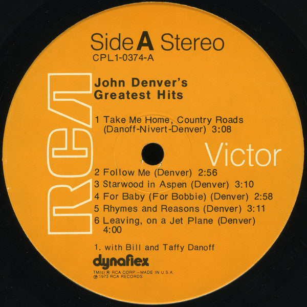 John Denver's Greatest Hits - secondary