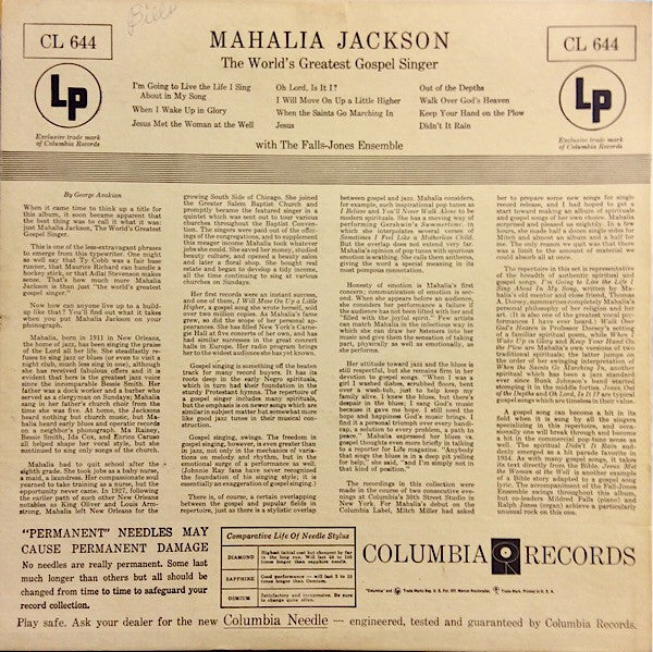 Mahalia Jackson - The World's Greatest Gospel Singer