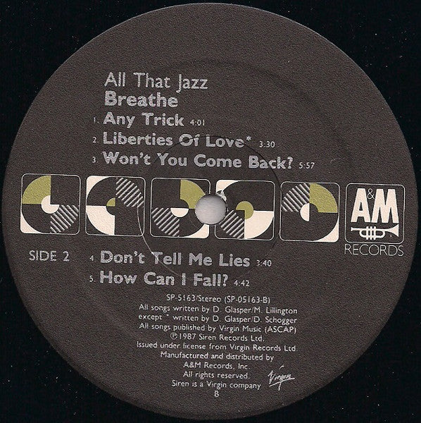 All That Jazz - secondary