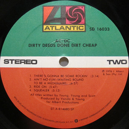 Dirty Deeds Done Dirt Cheap - secondary