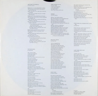 Double Fantasy - secondary