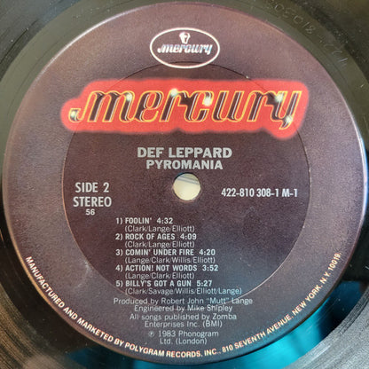 Pyromania - secondary