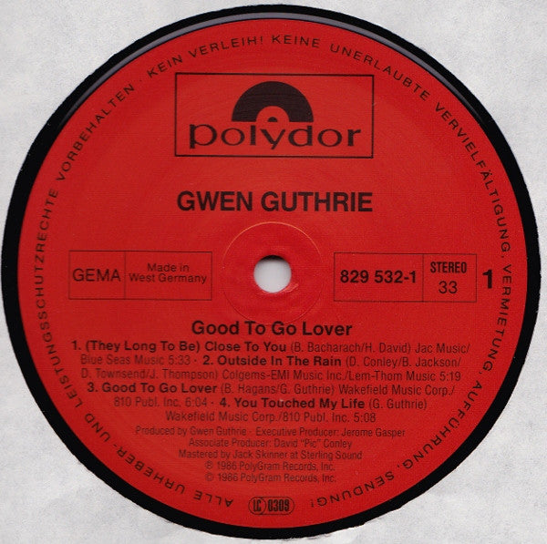 Gwen Guthrie - Good To Go Lover