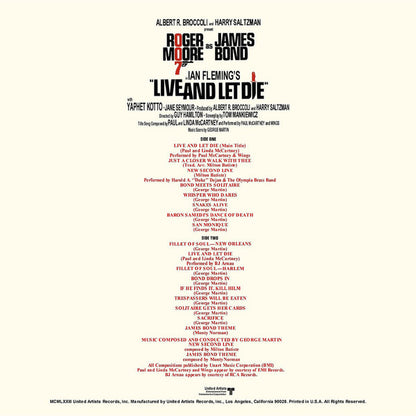 Live And Let Die (Original Motion Picture Soundtrack) - secondary