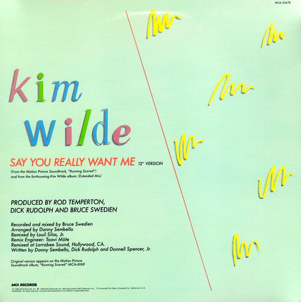 Say You Really Want Me - secondary