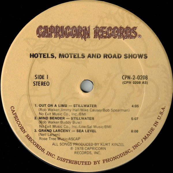 Hotels, Motels And Road Shows - secondary
