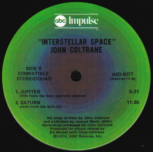 Interstellar Space - secondary