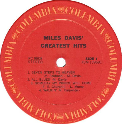 Miles Davis' Greatest Hits - secondary