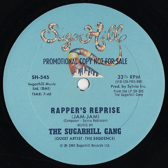 Sugarhill Gang - Rapper's Reprise (Jam-Jam) / Sugar Hill Groove