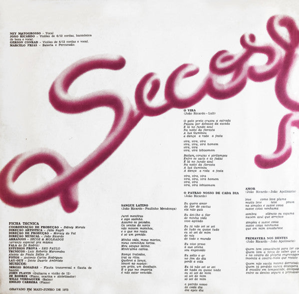 Secos & Molhados - Secos & Molhados