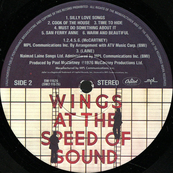Wings At The Speed Of Sound - secondary