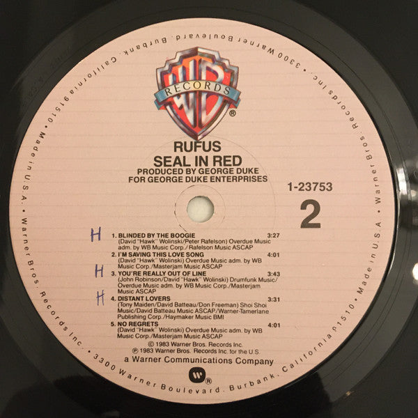 Rufus - Seal In Red