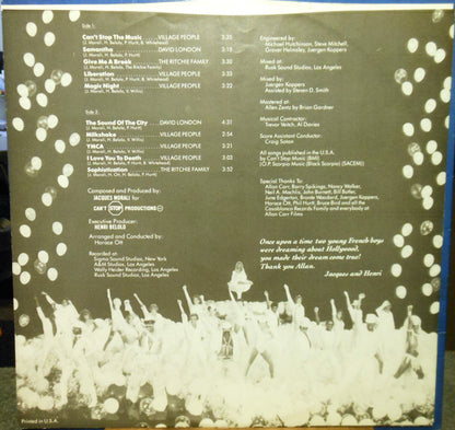 Can't Stop The Music - The Original Soundtrack Album - secondary
