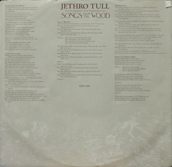 Jethro Tull - Songs From The Wood