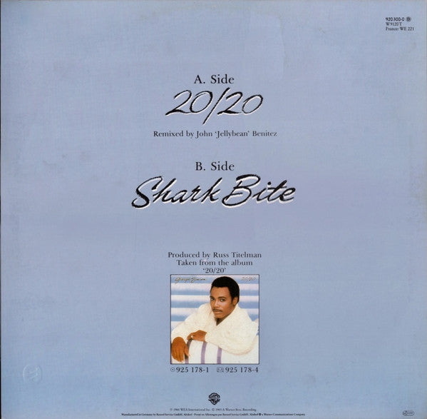 12" Single: George Benson - 20/20 (Jellybean Remix)