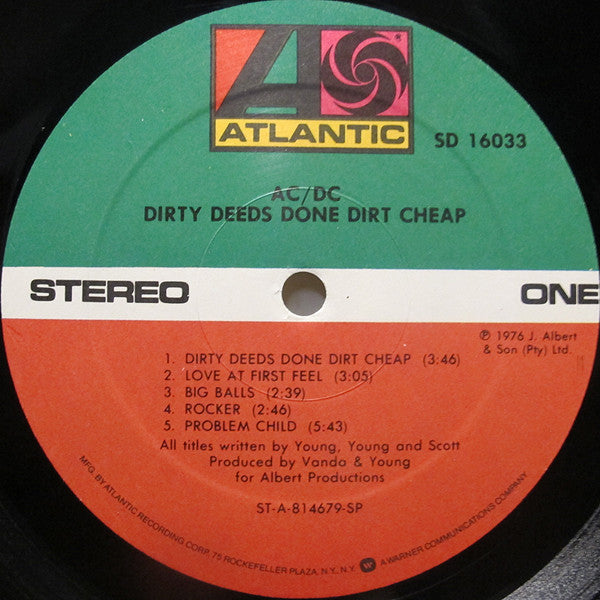 Dirty Deeds Done Dirt Cheap - secondary