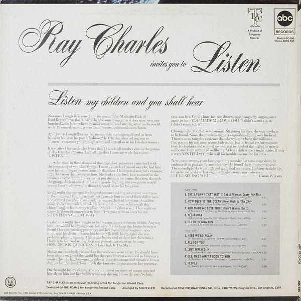 Invites You To Listen - secondary