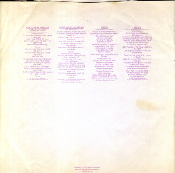 Rejoice - secondary