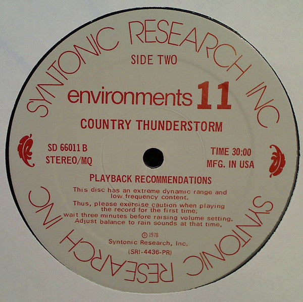 Environments Disc 11 (Alpine Blizzard / Country Thunderstorm) - secondary