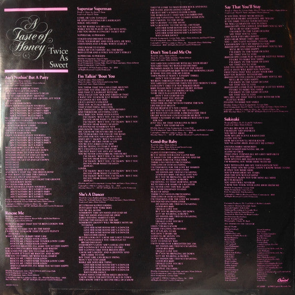 Twice As Sweet - secondary
