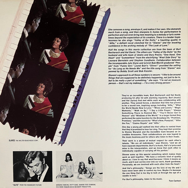 Dionne Warwick's Greatest Motion Picture Hits - secondary