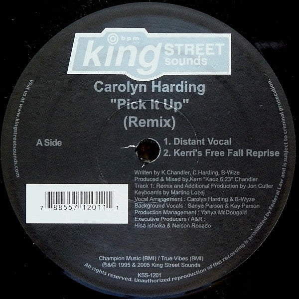 12" Single: Carolyn Harding - Pick It Up (Remix)