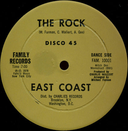 12" Single: East Coast - The Rock