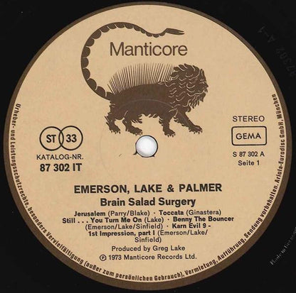 Emerson, Lake & Palmer - Brain Salad Surgery