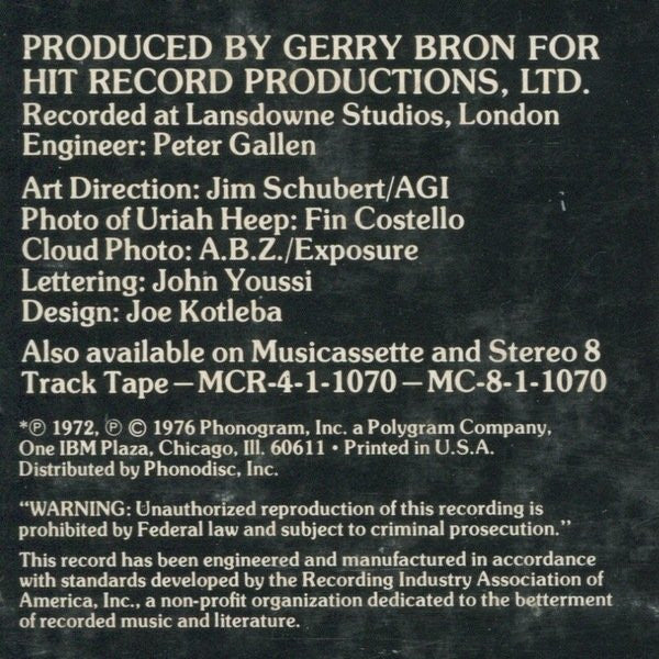 The Best Of Uriah Heep - secondary