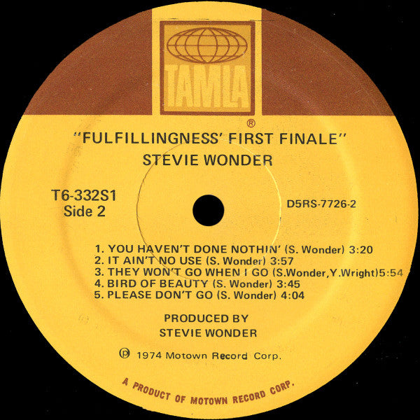 Fulfillingness' First Finale - secondary