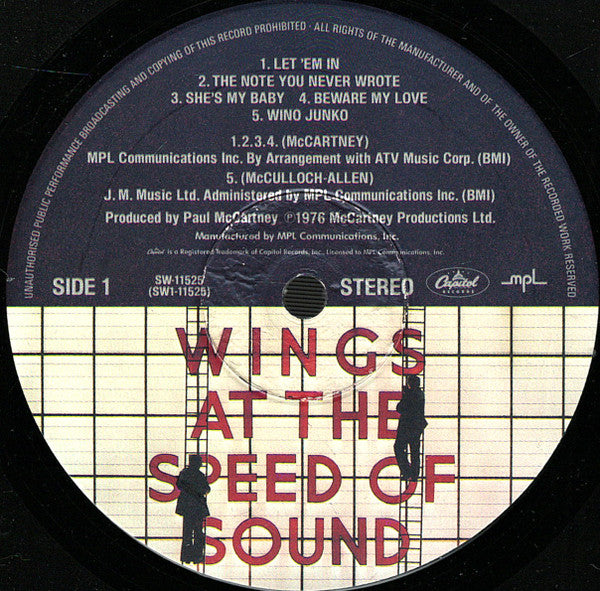 Wings At The Speed Of Sound - secondary