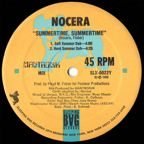 12" Single: Nocera - Summertime, Summertime