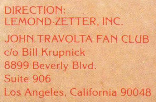 Travolta Fever - secondary