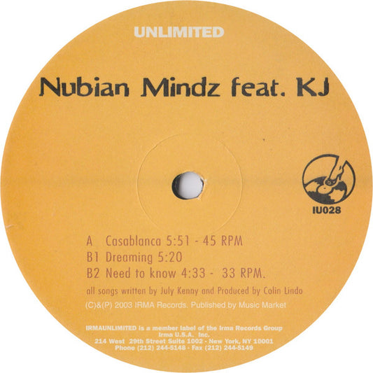 12": Nubian Mindz, KJ (3) - Casablanca