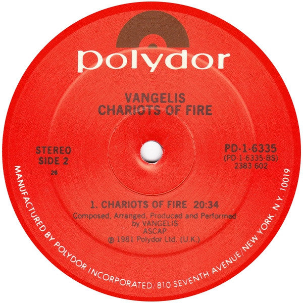 Chariots Of Fire - secondary