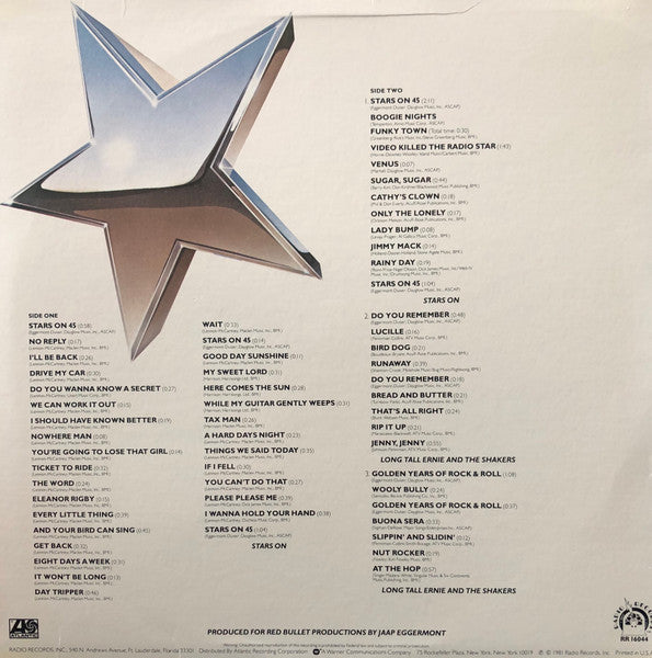 Stars On 45, Long Tall Ernie And The Shakers - Stars On Long Play