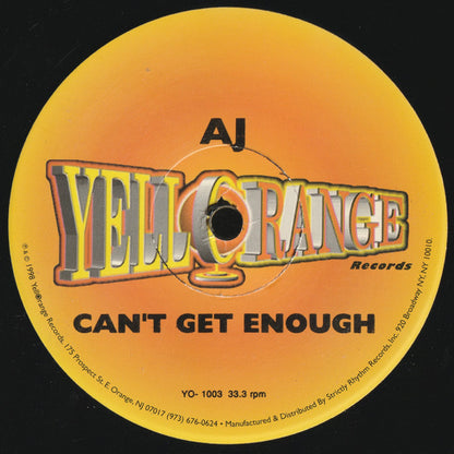 12" Single: AJ - Can't Get Enough