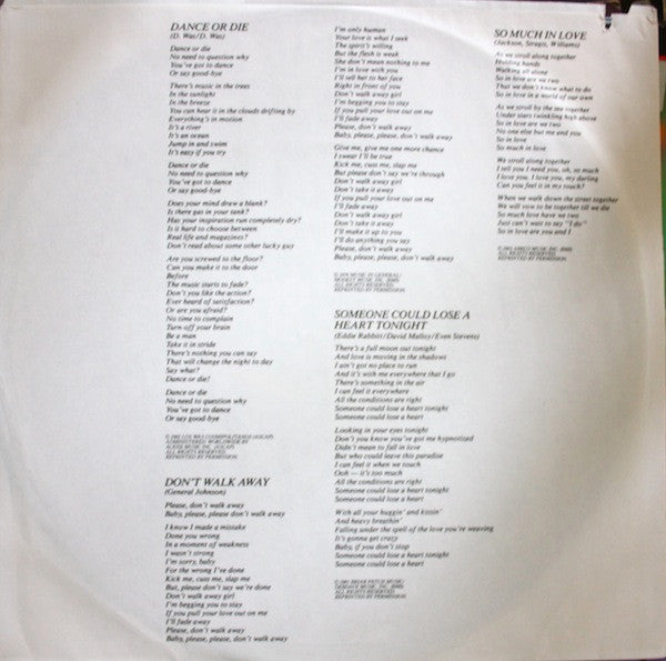 Don't Walk Away - secondary