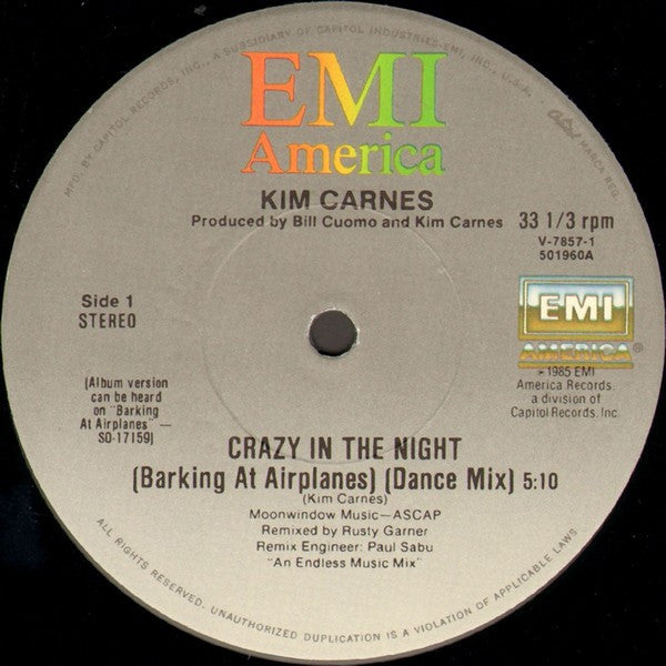 Crazy In The Night (Barking At Airplanes) - secondary