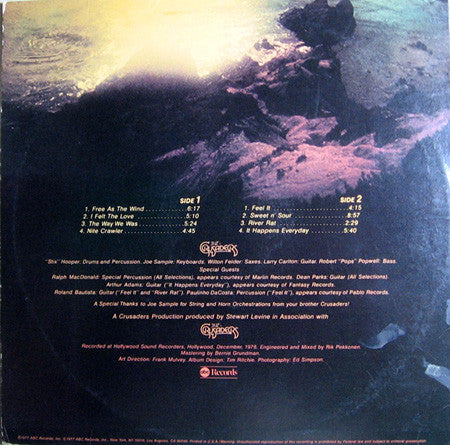 The Crusaders - Free As The Wind