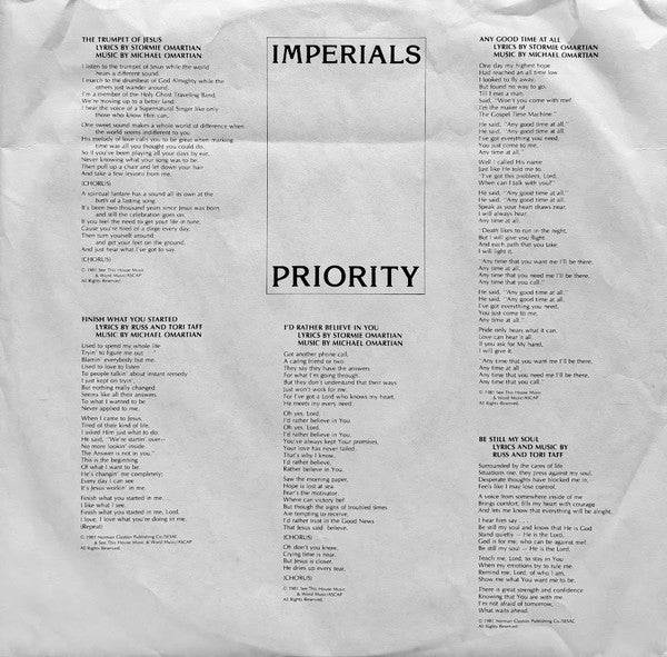 Priority - secondary