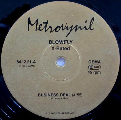 Blowfly - X-Rated - Business Deal / The Vampire