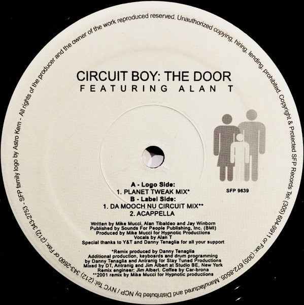 12" Single: Circuit Boy, Alan T - The Door (Remixes)