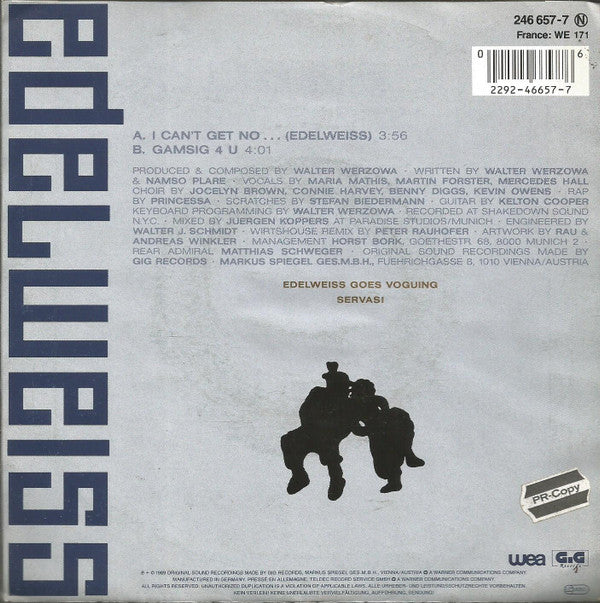 7" Single: Edelweiss - I Can't Get No...Edelweiss