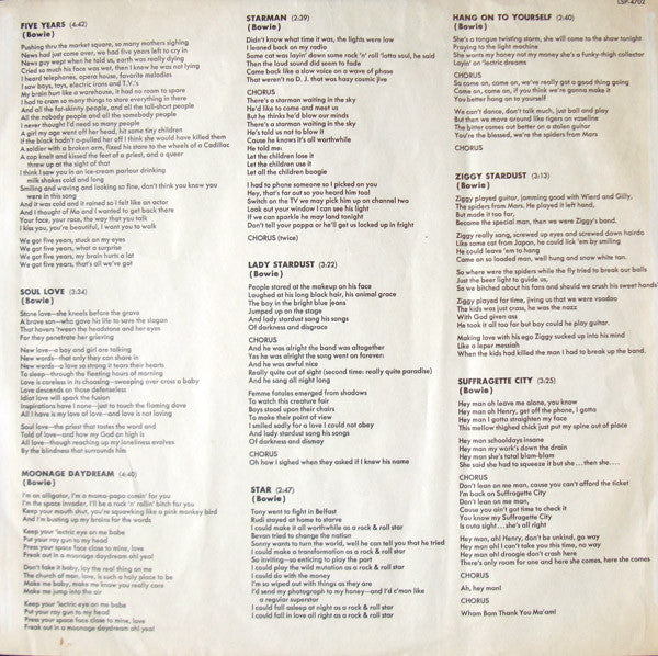 The Rise And Fall Of Ziggy Stardust And The Spiders From Mars - secondary