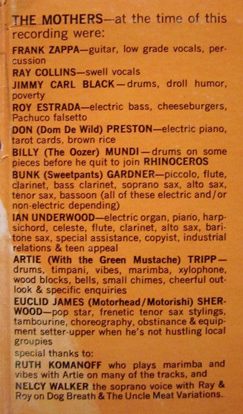 Uncle Meat - secondary