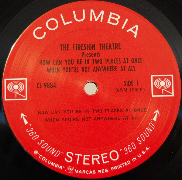 How Can You Be In Two Places At Once When You're Not Anywhere At All - secondary