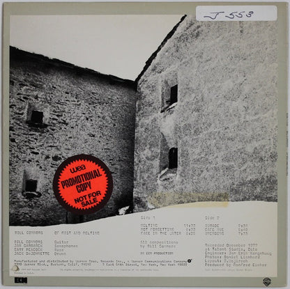 Bill Connors - Of Mist And Melting