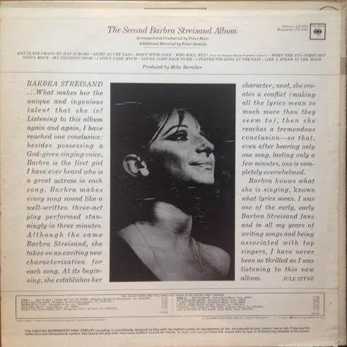 The Second Barbra Streisand Album - secondary