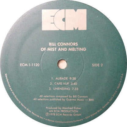 Bill Connors - Of Mist And Melting